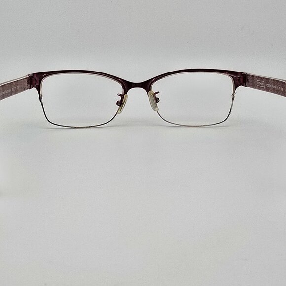 Coach HC5038 Montana 9134 Satin Burgundy Semi-Rimless Eyeglasses Frame w/ Case - Picture 5 of 16